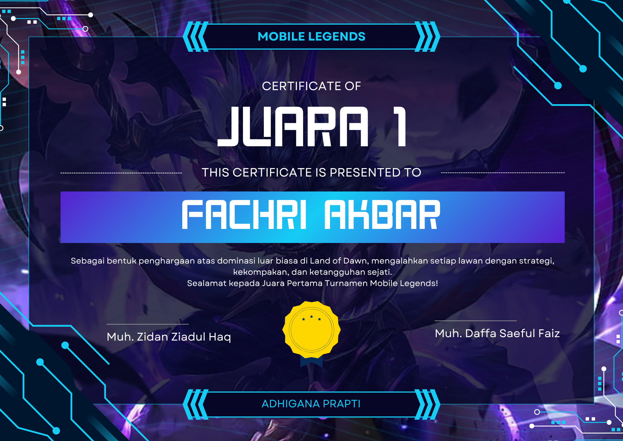 Juara 1
